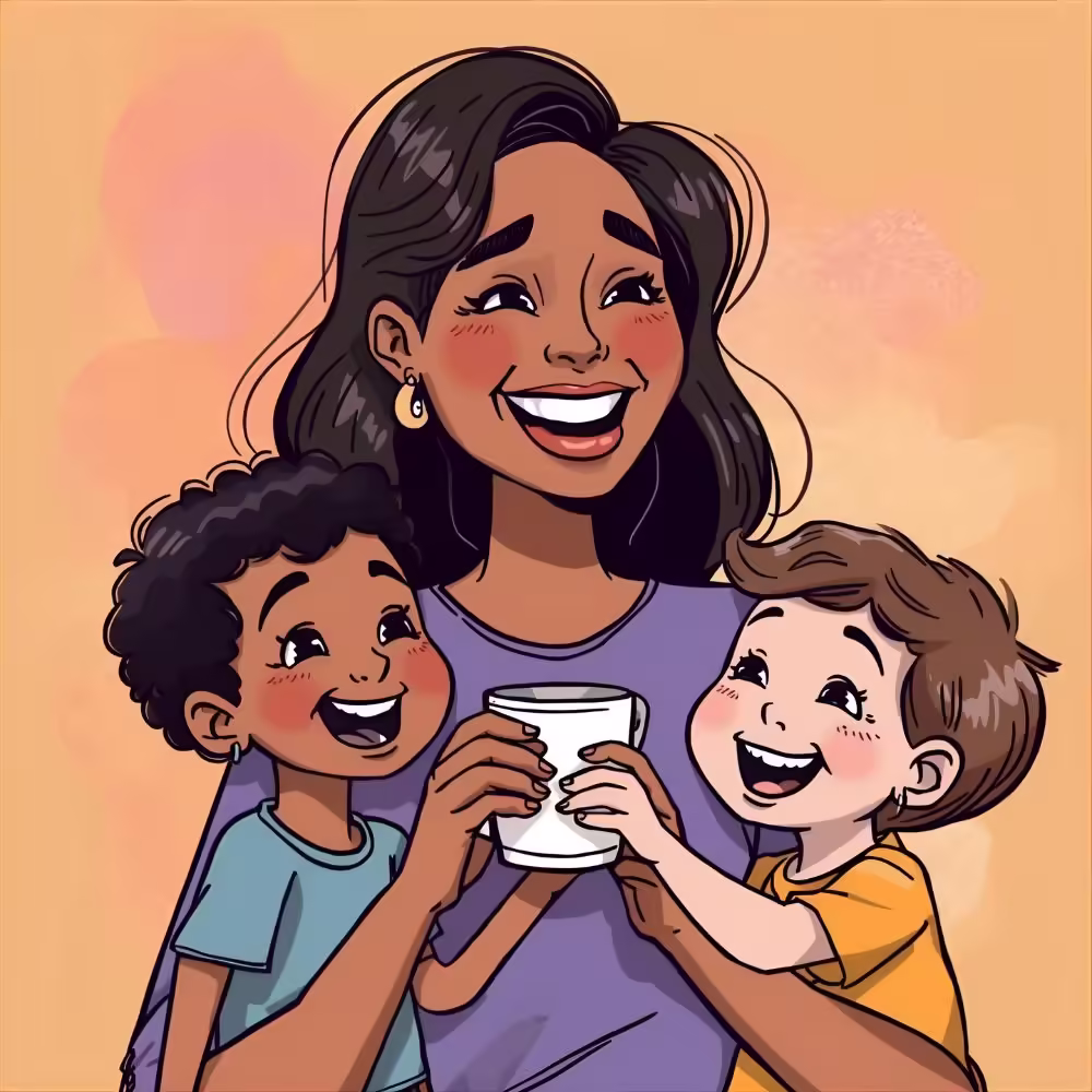 funny mom jokes cartoon laughing kids