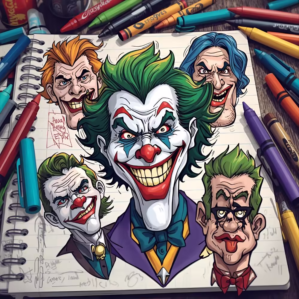 Jokerās doodles always come with a punchline.