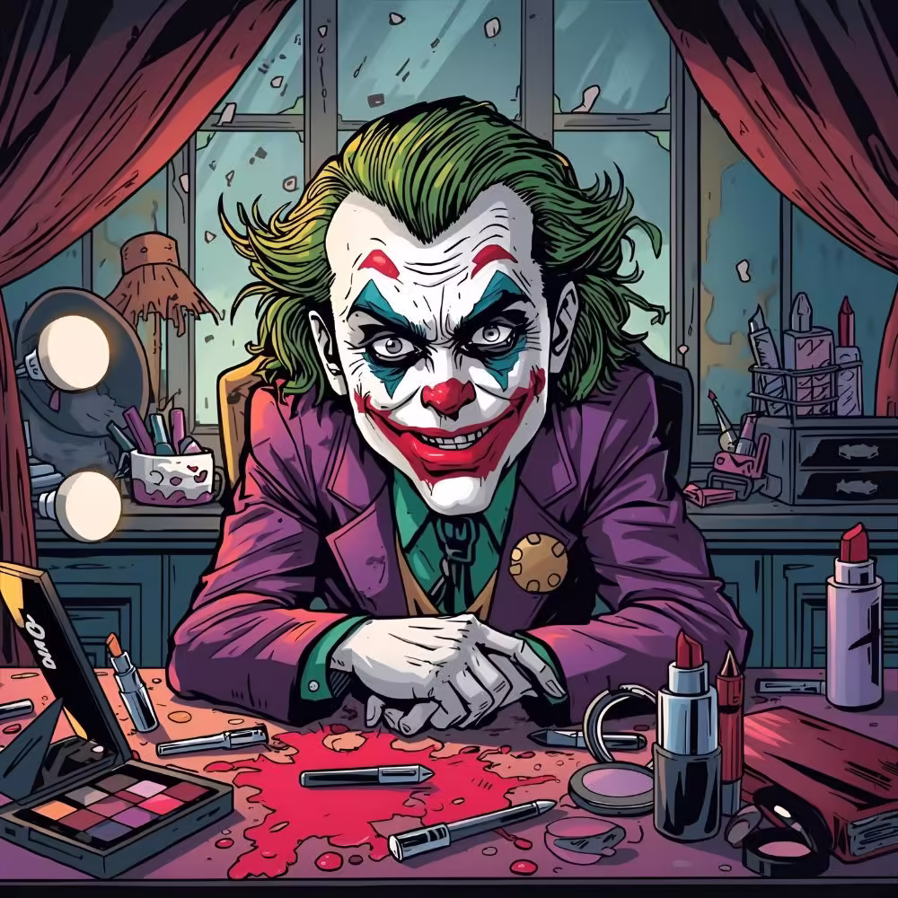 Jokerās makeup routine is always one big laugh!