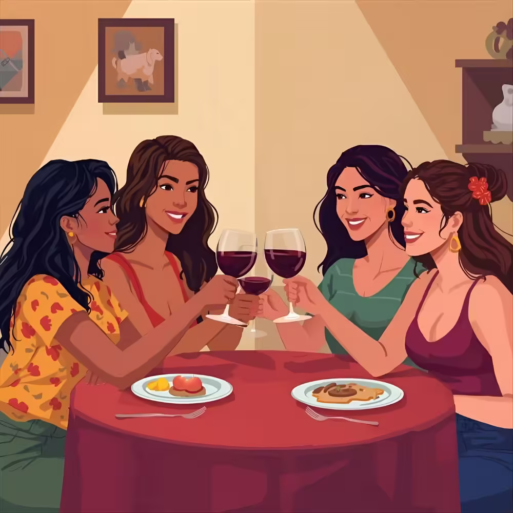 wine-jokes-friends-clinking-glasses