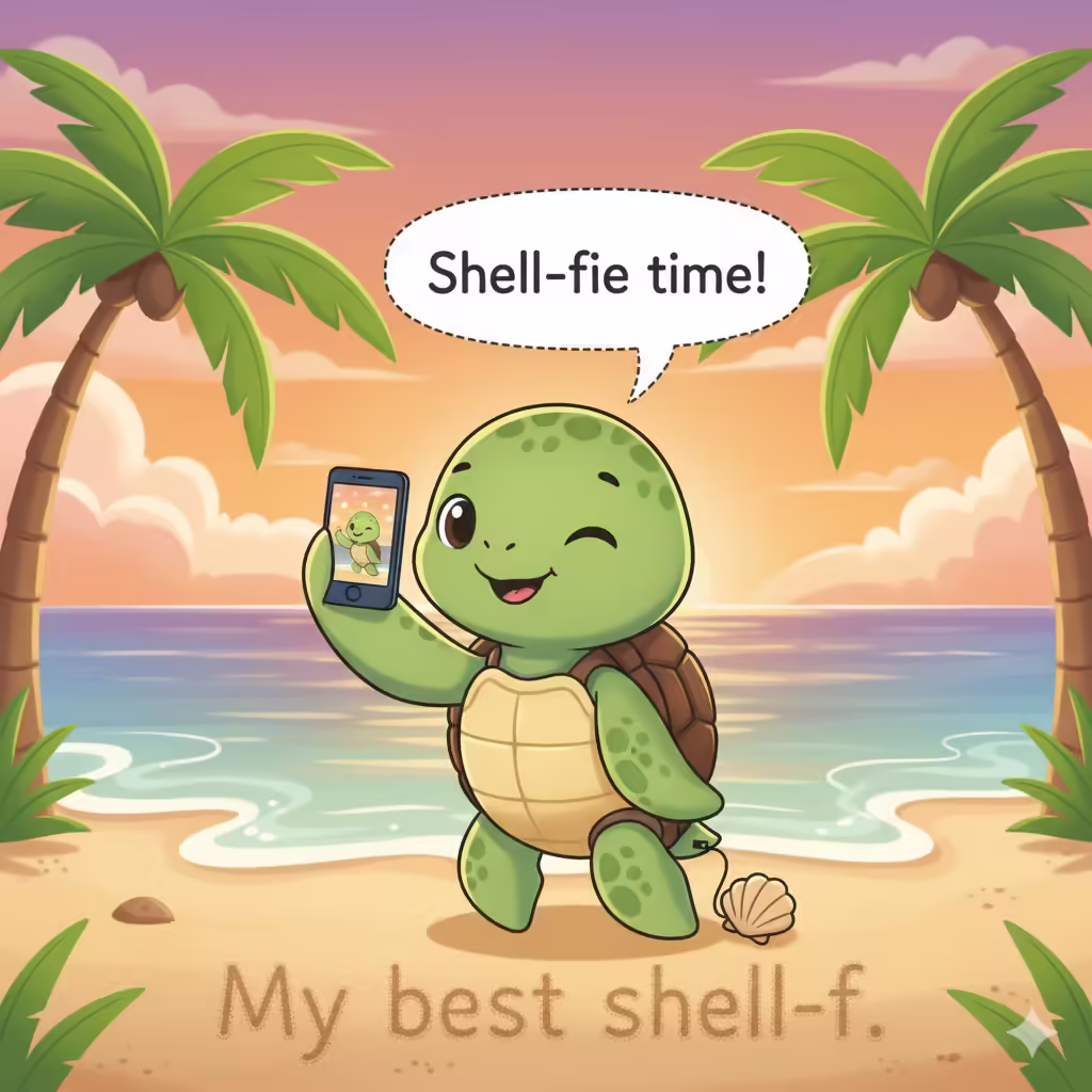 Clever Turtle Puns for Selfies