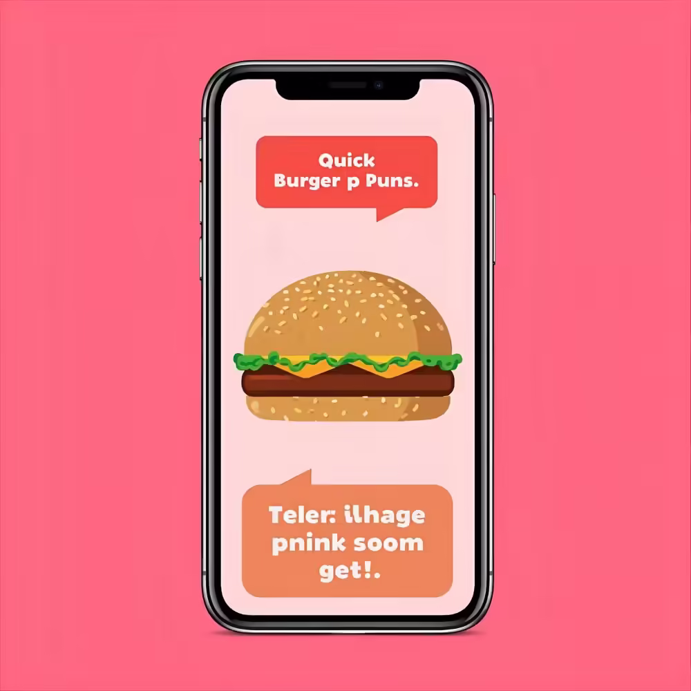 Quick burger puns for text messages