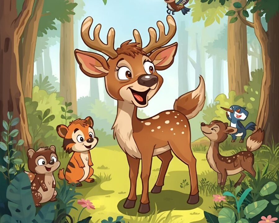 funny-deer-jokes-cartoon-deer-laughing