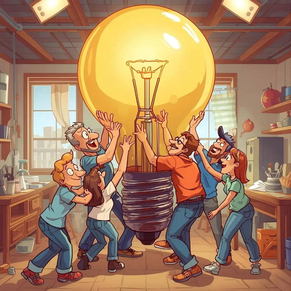 how-many-people-to-change-a-light-bulb-jokes-cartoon