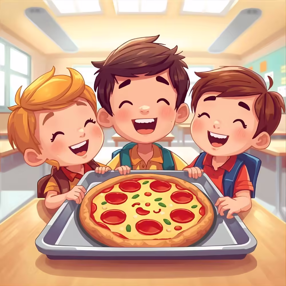 Funny pizza jokes for kids cartoon.