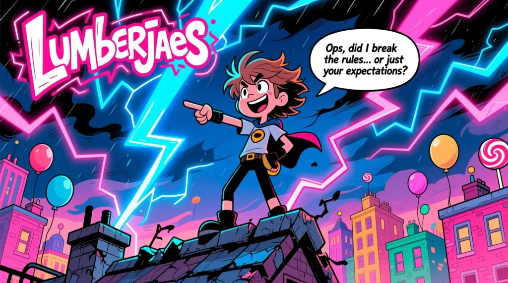 “Cartoon character delivering a sassy sarcastic line.”