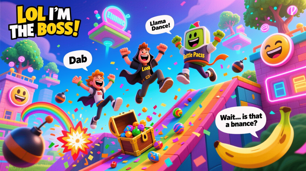 "Level up your laughs with these hilarious Fortnite jokes! 🎮😂"