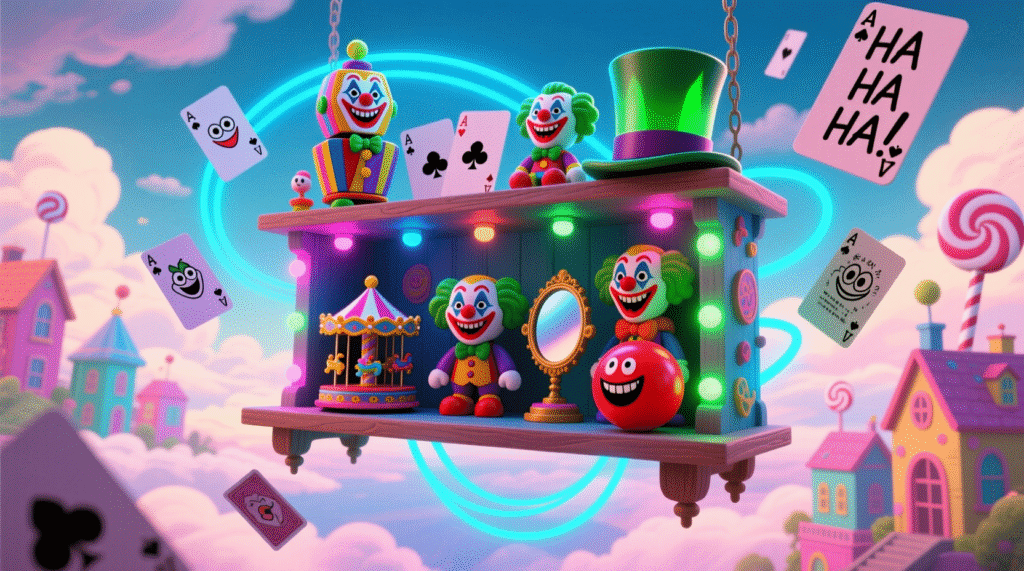 joker-display-shelf-bright-lights