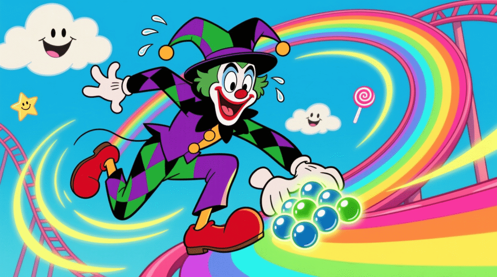 joker-rolling-marbles-funny-track