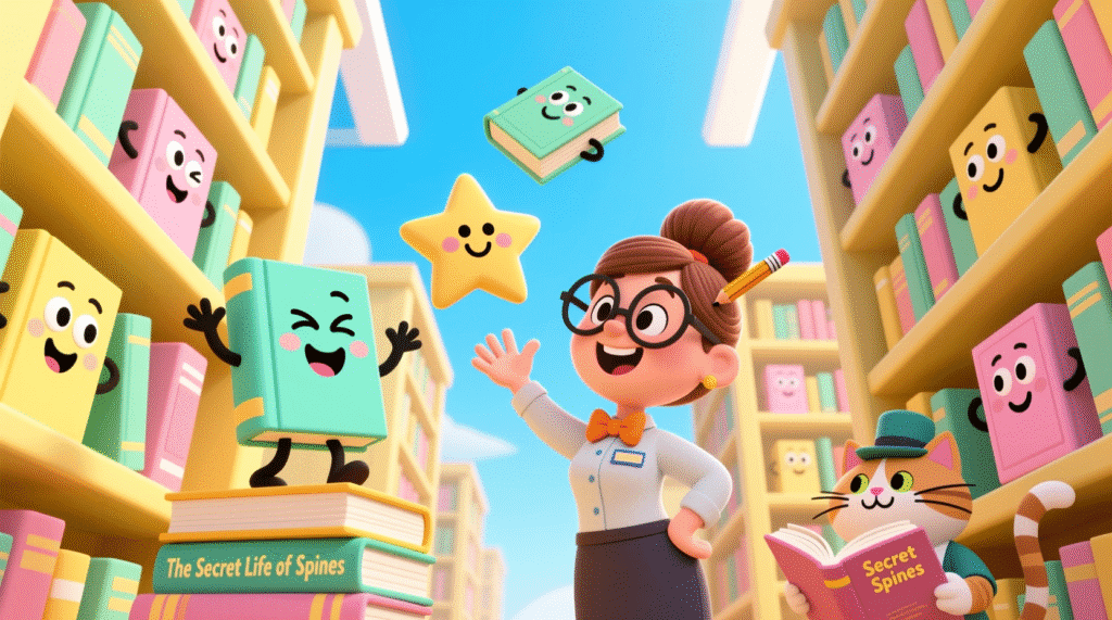  cartoon-funny-library-scene-books-jokes