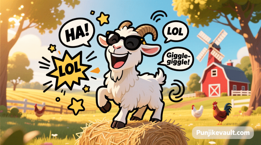 funny-goat-jokes-feature-image-cartoon-goat-laughing-on-farm-with-comic-elements
