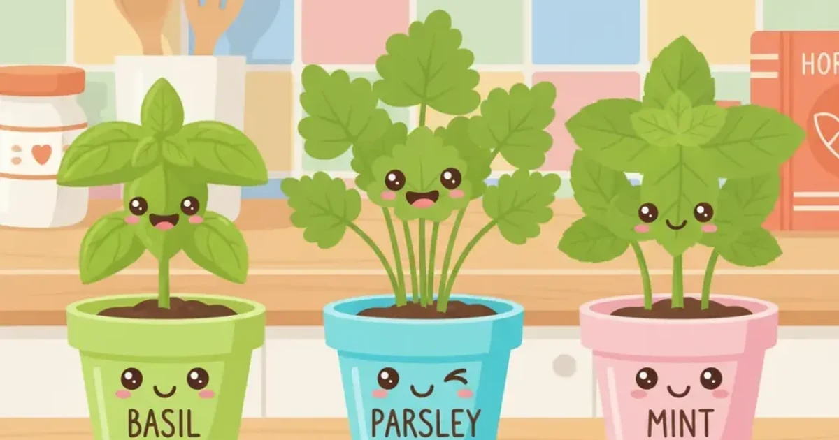 herb-jokes-puns-cute-smiling-herbs