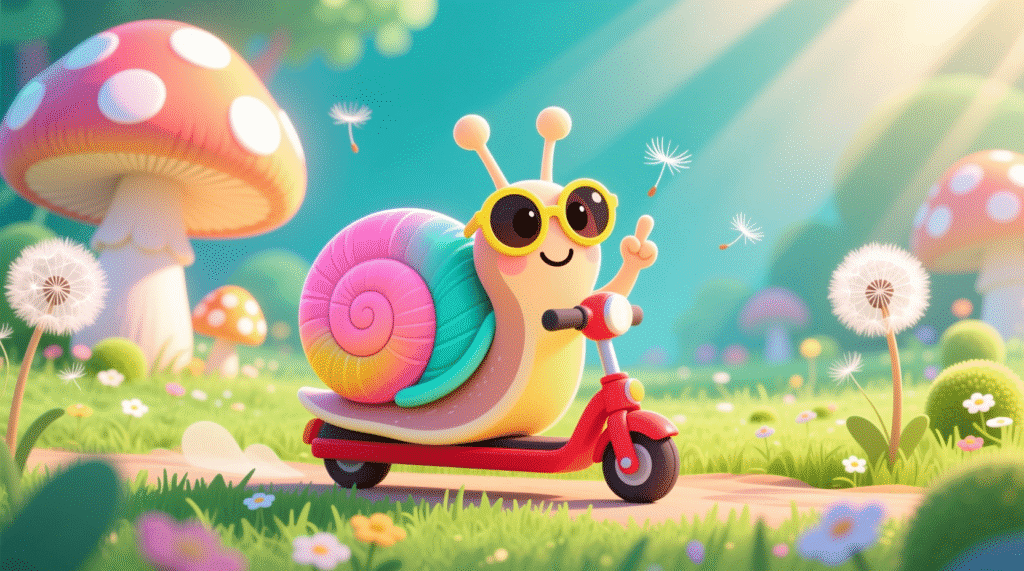 cute-cartoon-snail-on-scooter-joke-image