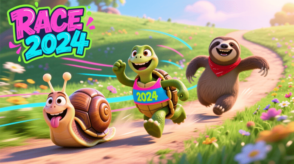 slow-animals-racing-cartoon-funny