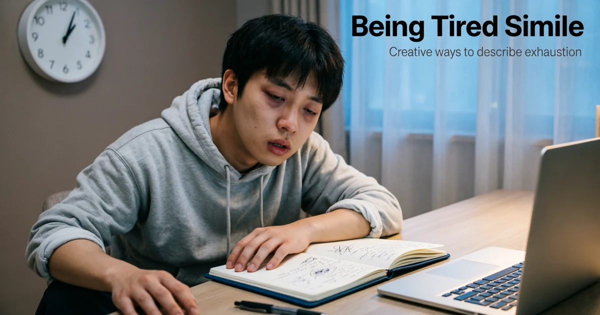 being tired simile