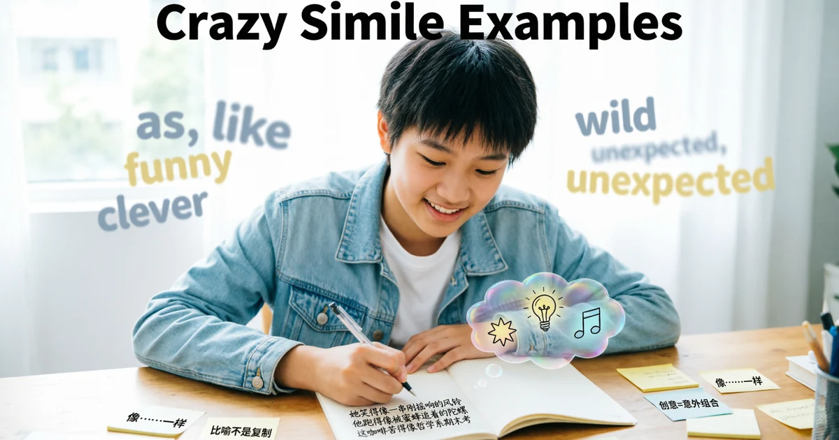 crazy simile