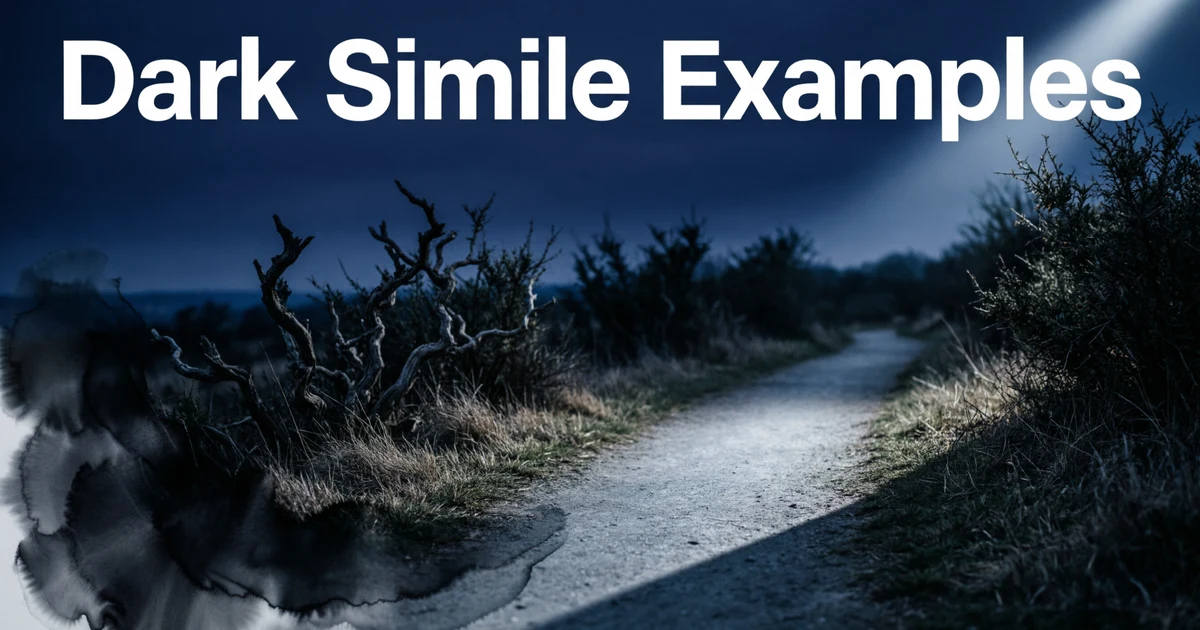 similes for dark