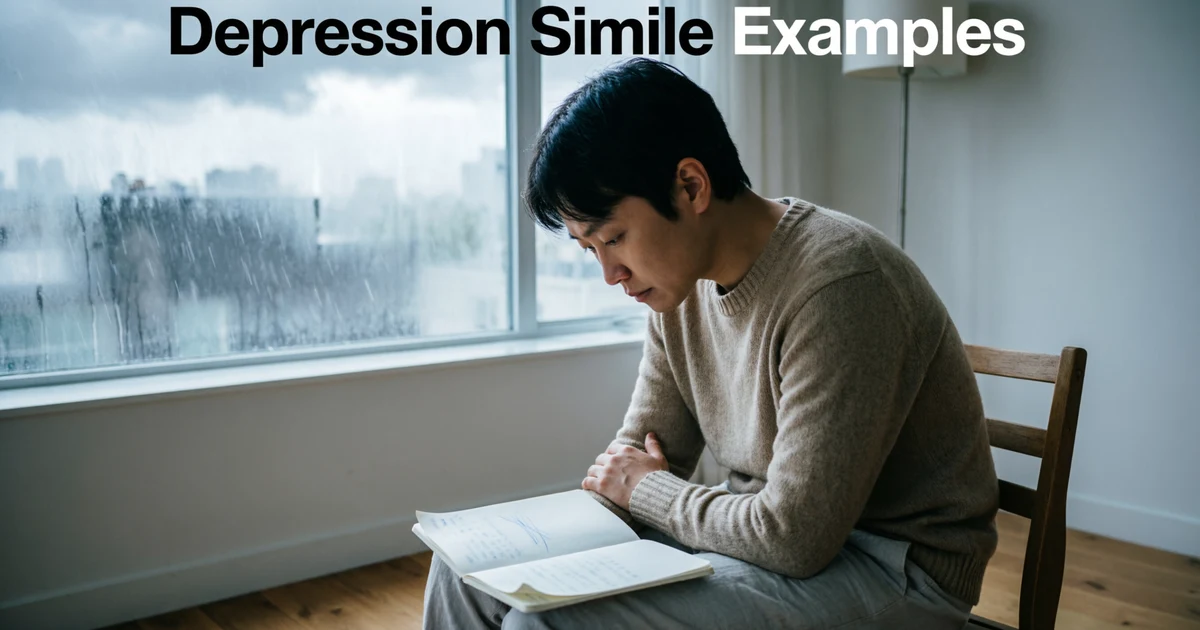 similes for depression