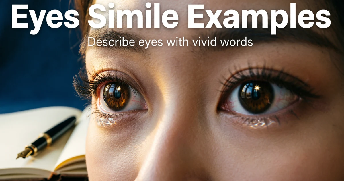 similes for eyes
