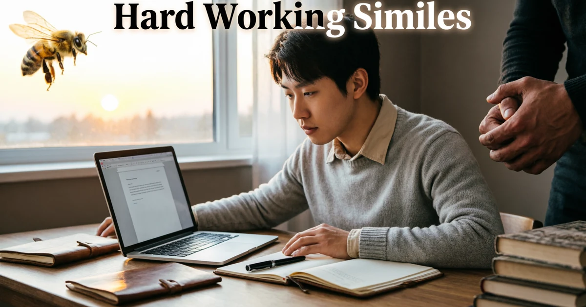 hard working simile
