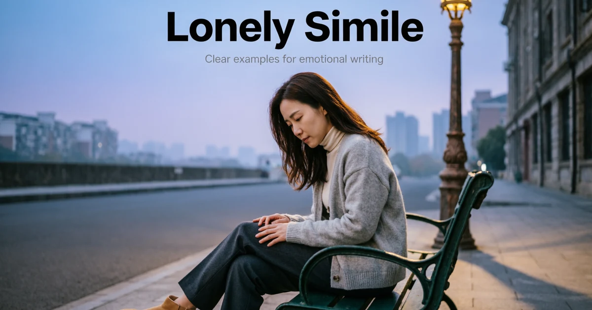 lonely simile