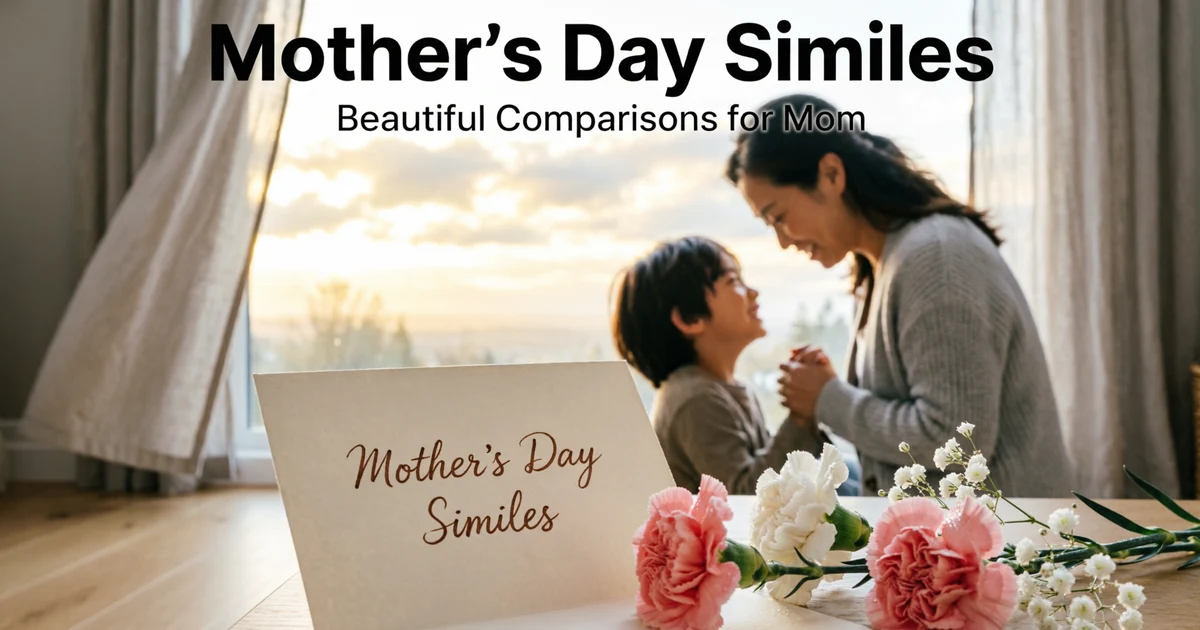 beautiful similes for mom