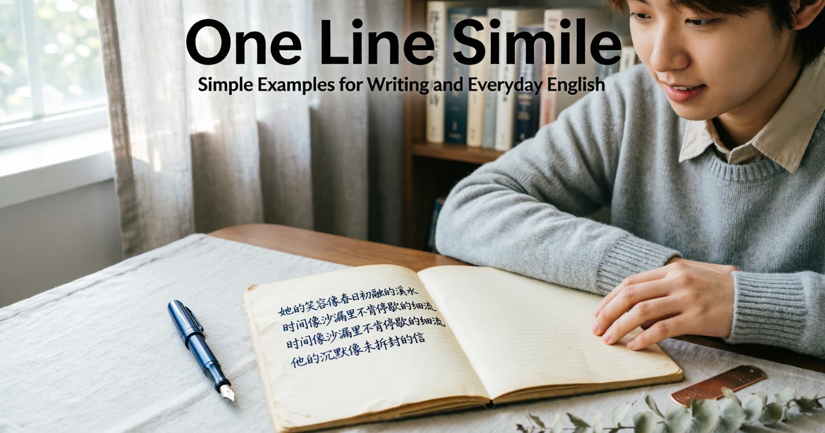 one line simile