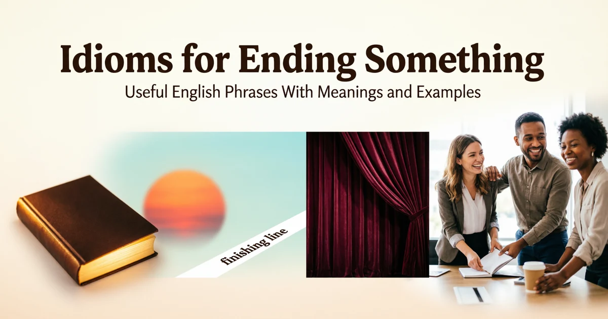 idioms for ending something