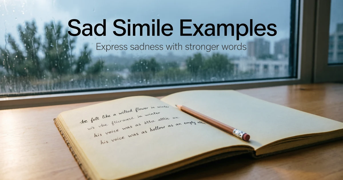 Sad Simile Examples