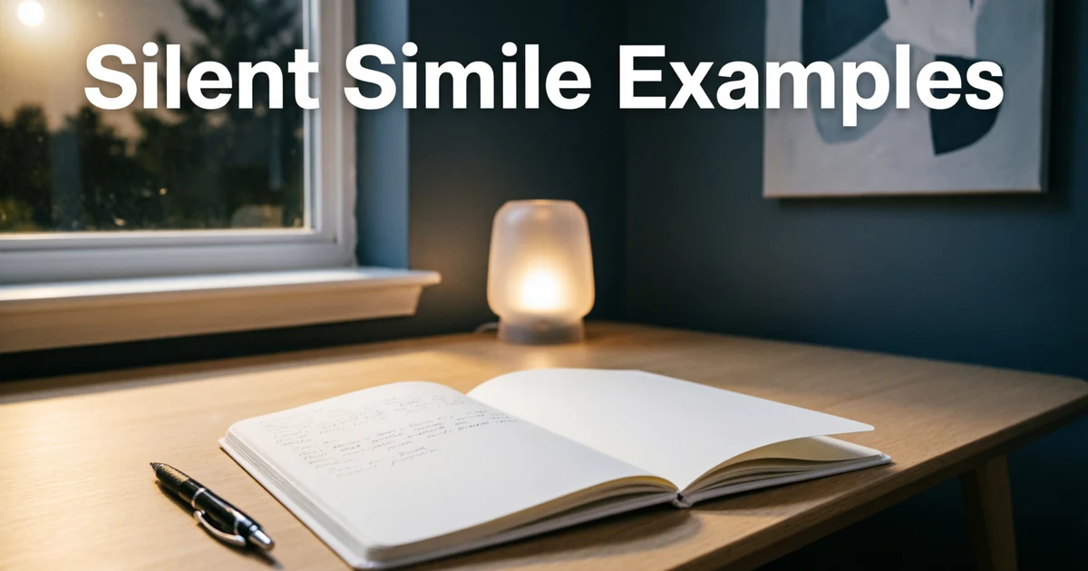 Silent Simile Examples