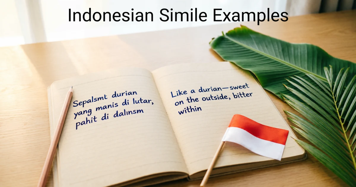 Simile Examples in Indonesian