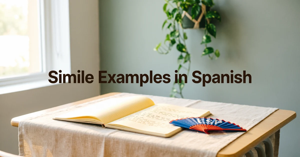 Simile Examples in Spanish