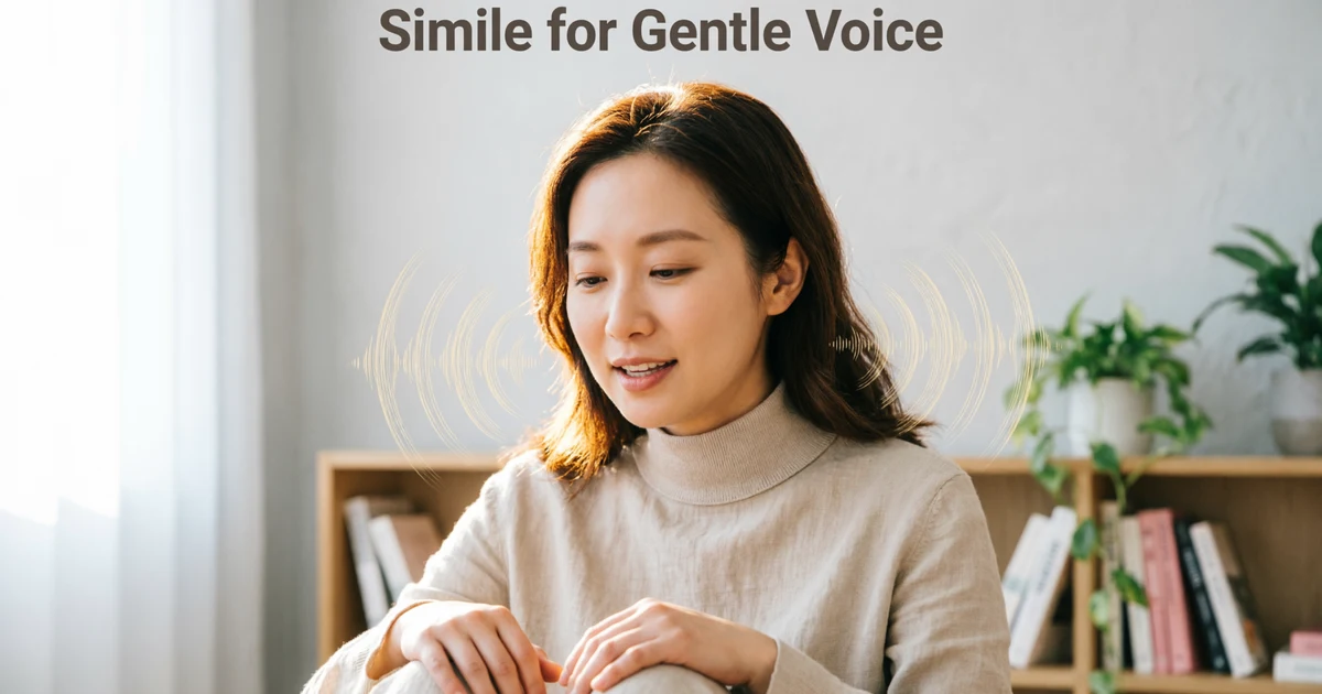 Simile for Gentle Voice
