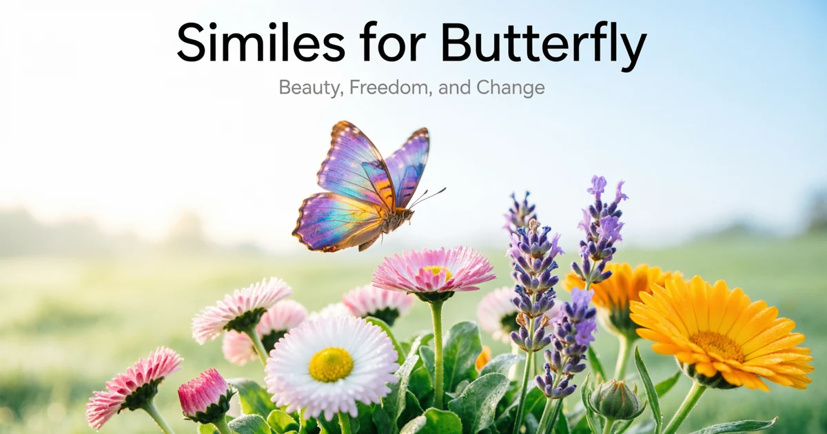 Similes for Butterfly