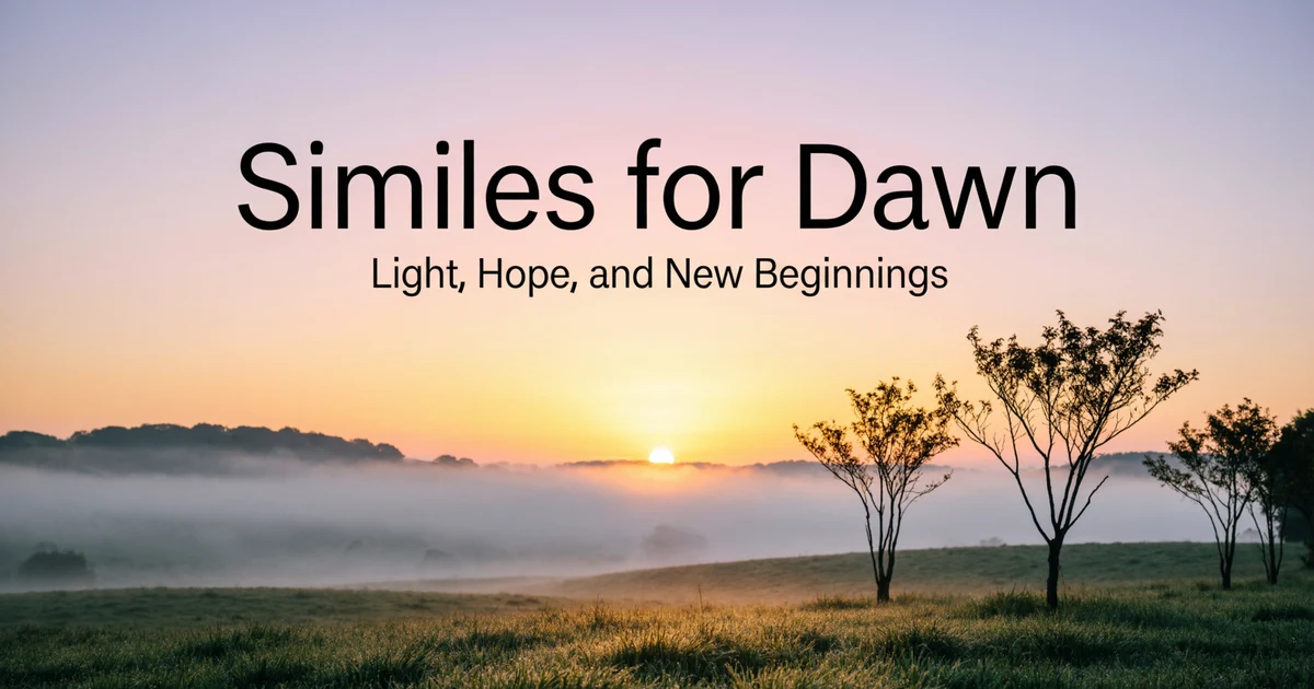 Similes for Dawn