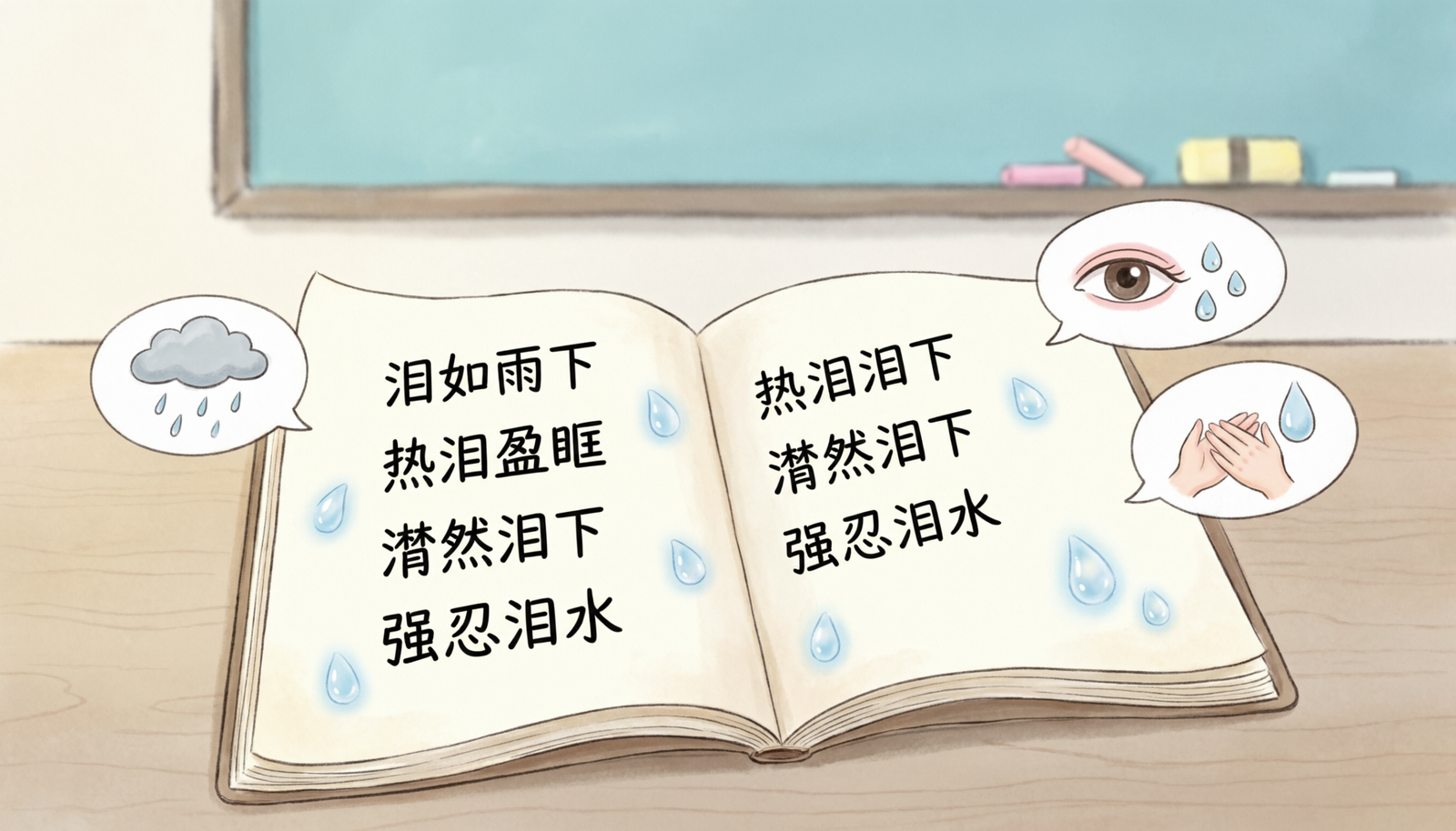 Idioms for crying explained with examples of idioms and metaphors for students and ESL learners