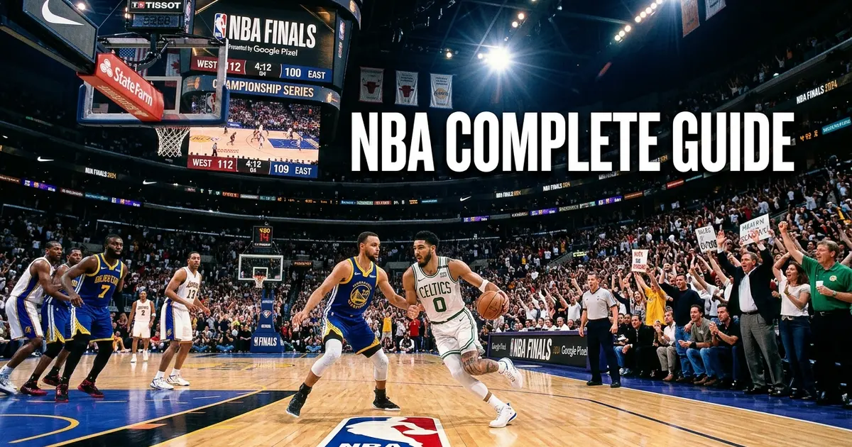 NBA basketball game featuring professional players competing in a packed arena