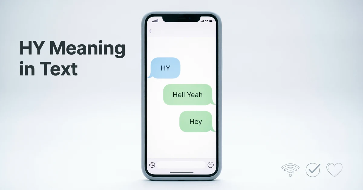 Phone conversation explaining the HY meaning in text with greeting and agreement examples