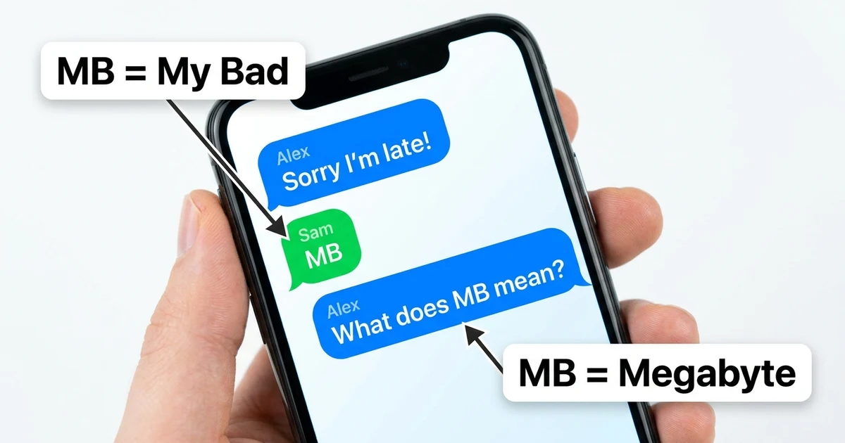 MB meaning in text