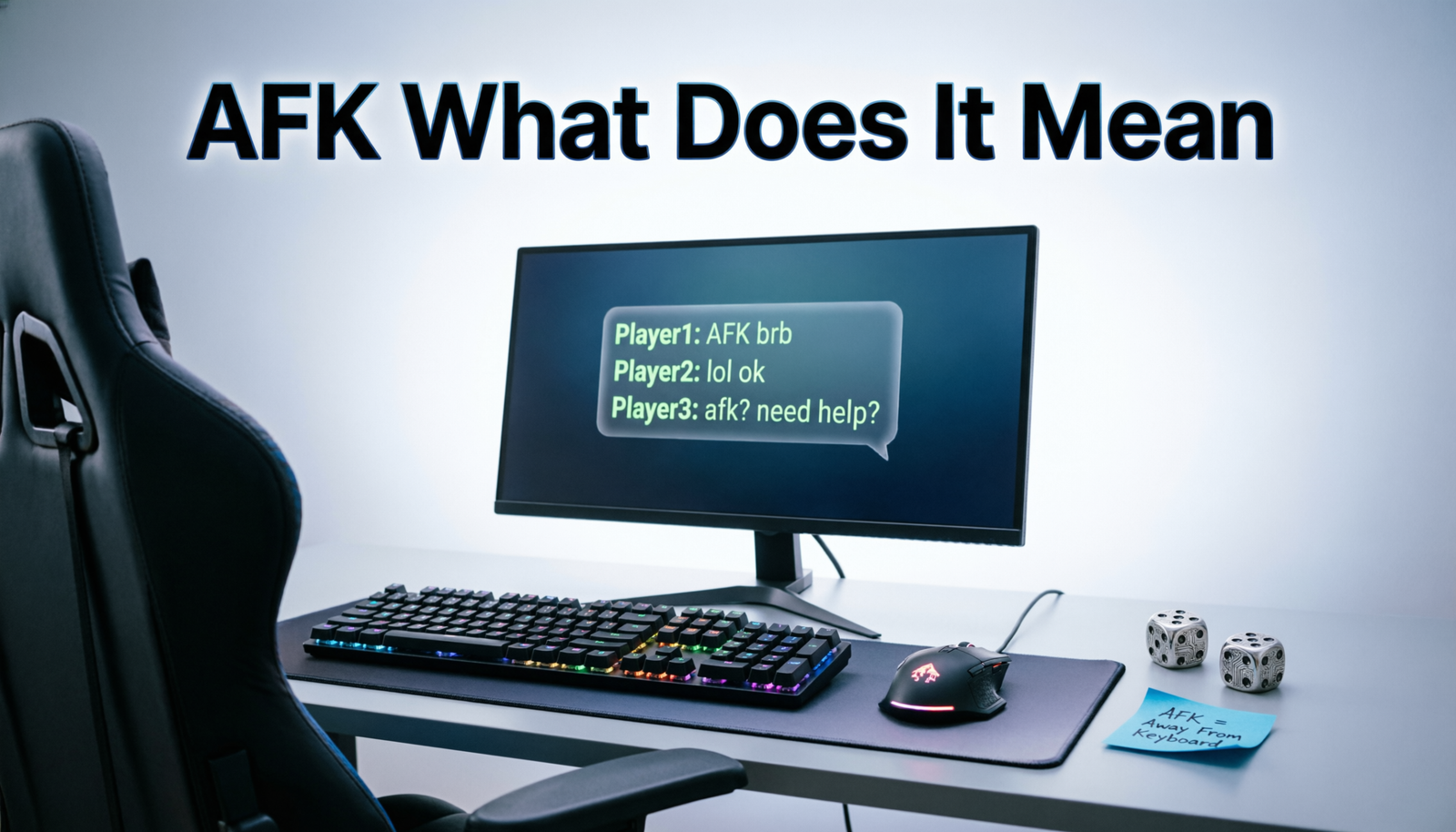 AFK what does it mean explained for texting, gaming, and online chat
