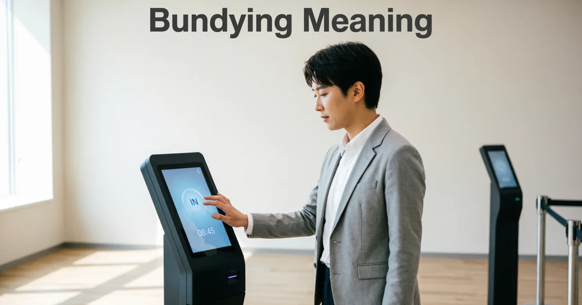 Bundying meaning explained with workplace time clock terminology