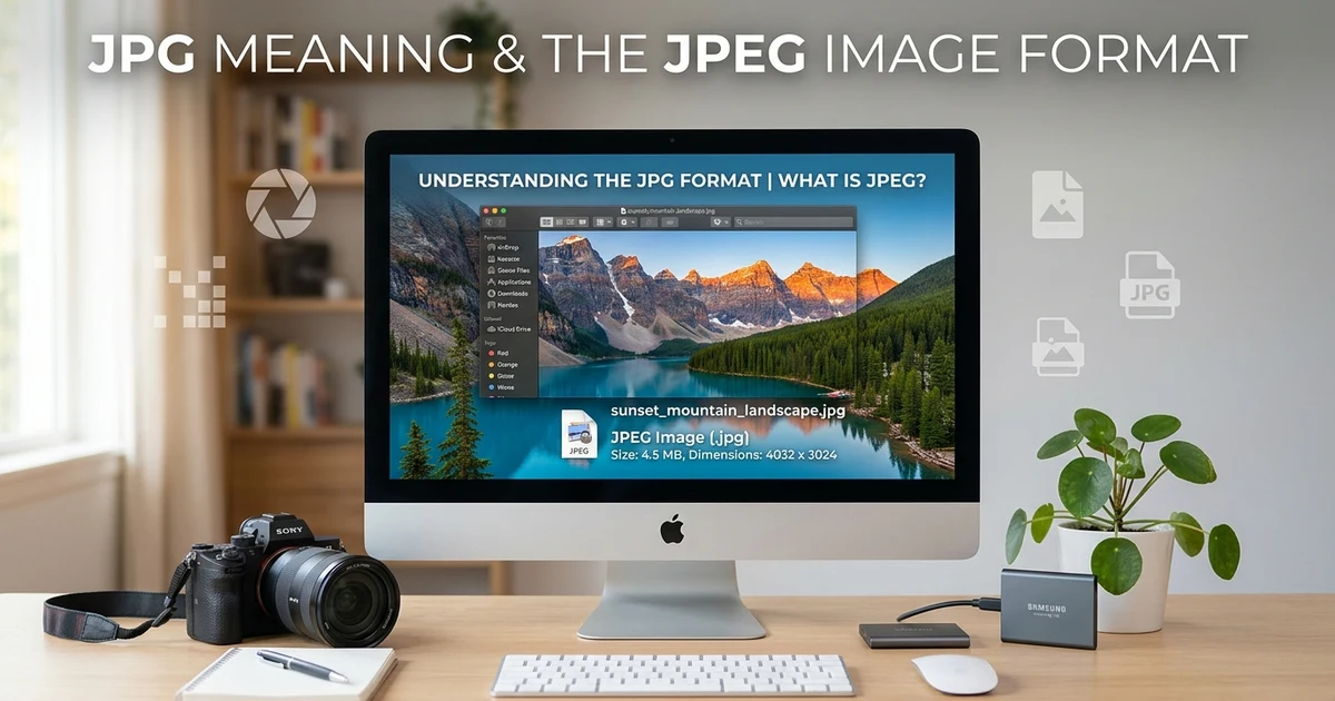 JPG meaning and JPEG image file format