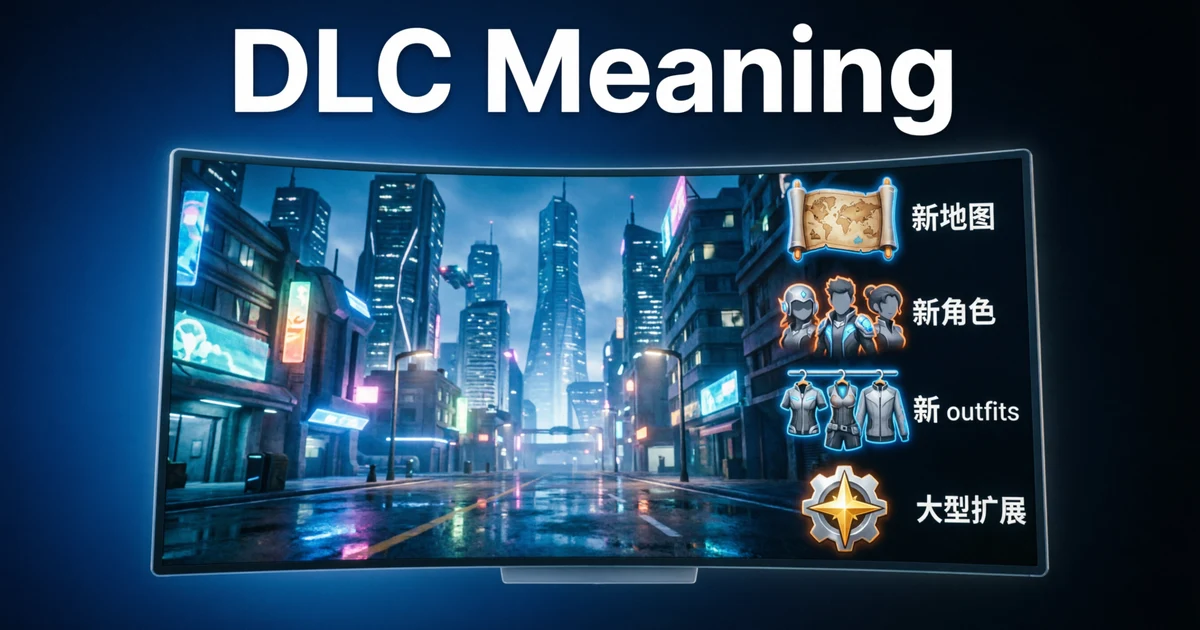 DLC meaning explained as downloadable content for video games