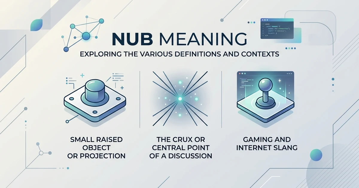 Nub meaning and definition explained with examples