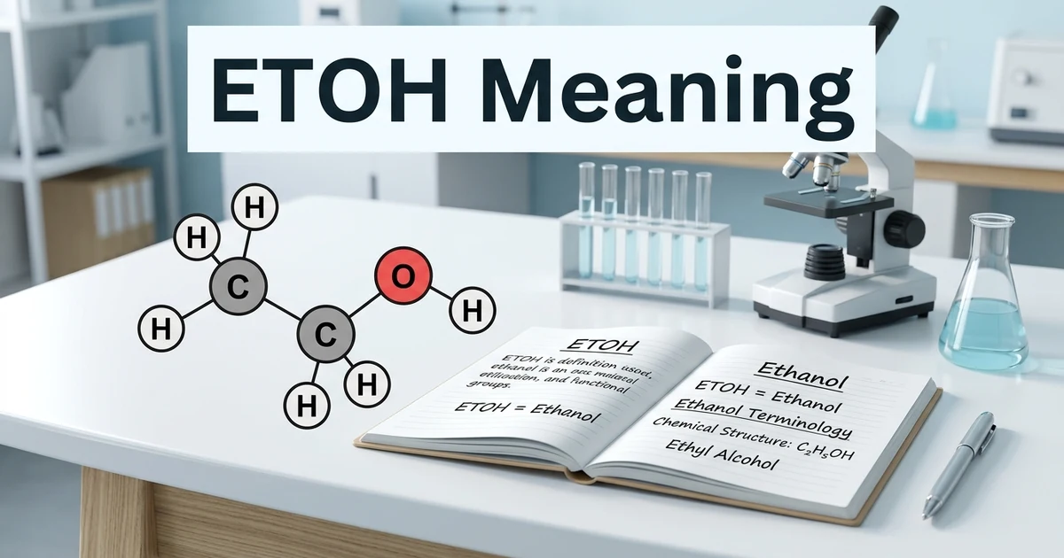 ETOH meaning and ethanol abbreviation explained