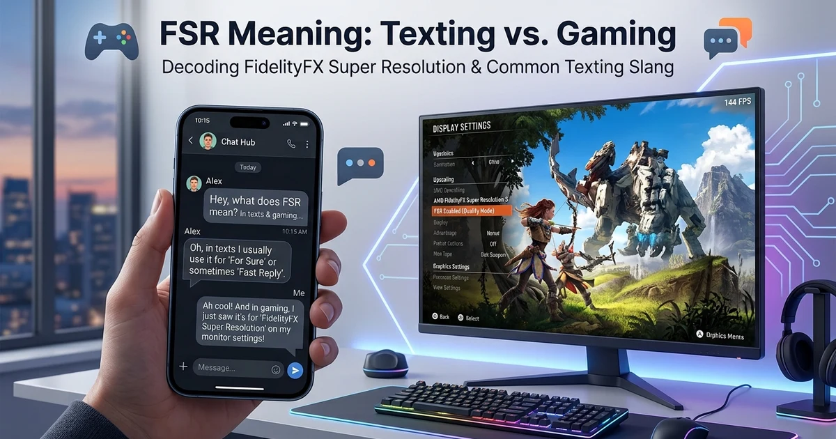 FSR meaning in text and gaming