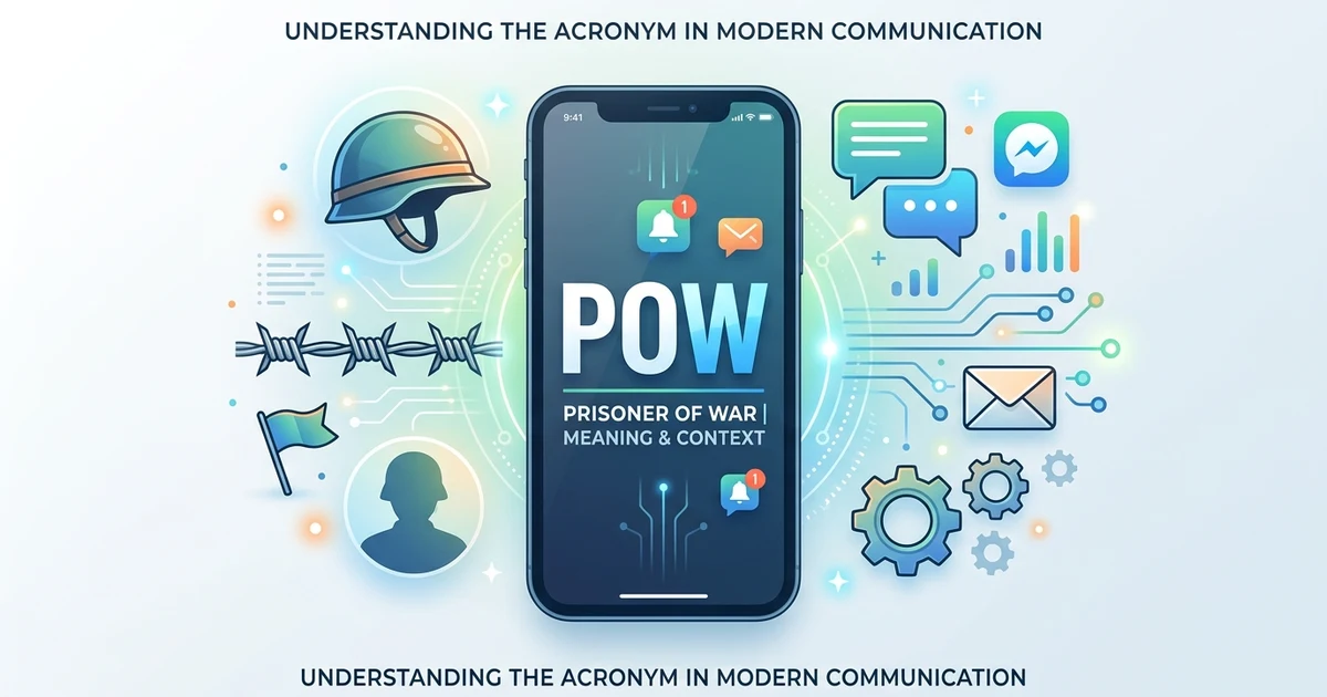 POW meaning in text and online communication