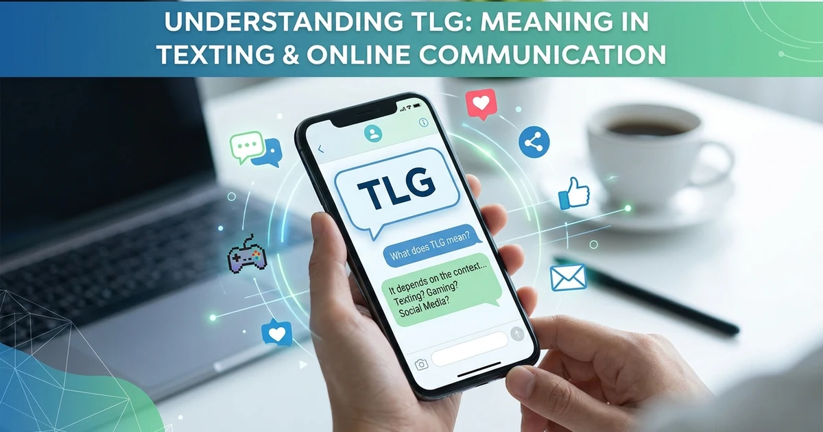 Learn what TLG means in text, texting, social media, gaming, and online conversations. Discover possible meanings, examples, and context.
